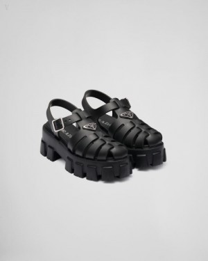 Prada Foam Rubber Sandals Negros | IYVM1570