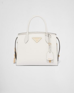 Prada Kristen Saffiano Mini-bag Blancos | QYMH2716