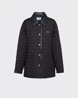 Prada Light Re-nylon Blouson Jacket Negros | YZWN2339
