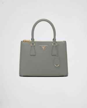 Prada Medium Galleria Saffiano Cuero Bag Grises | XJNA0356