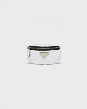 Prada Nylon Mini-pouch Blancos | QUAT3571