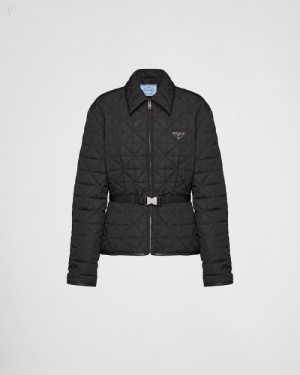Prada Re-nylon Cropped Jacket Negros | KGNN8845