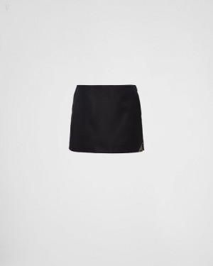 Prada Re-nylon Miniskirt Negros | WPLH4371