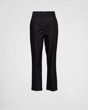 Prada Re-nylon Pants Negros | JZOE8484