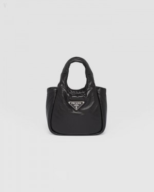 Prada Small Acolchado Soft Nappa-leather Bag Negros | VFAA1537