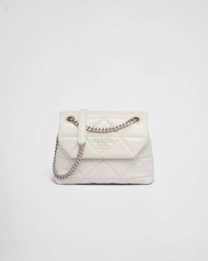 Prada Small Spectrum Nappa Cuero Bag Blancos | OGAG1090
