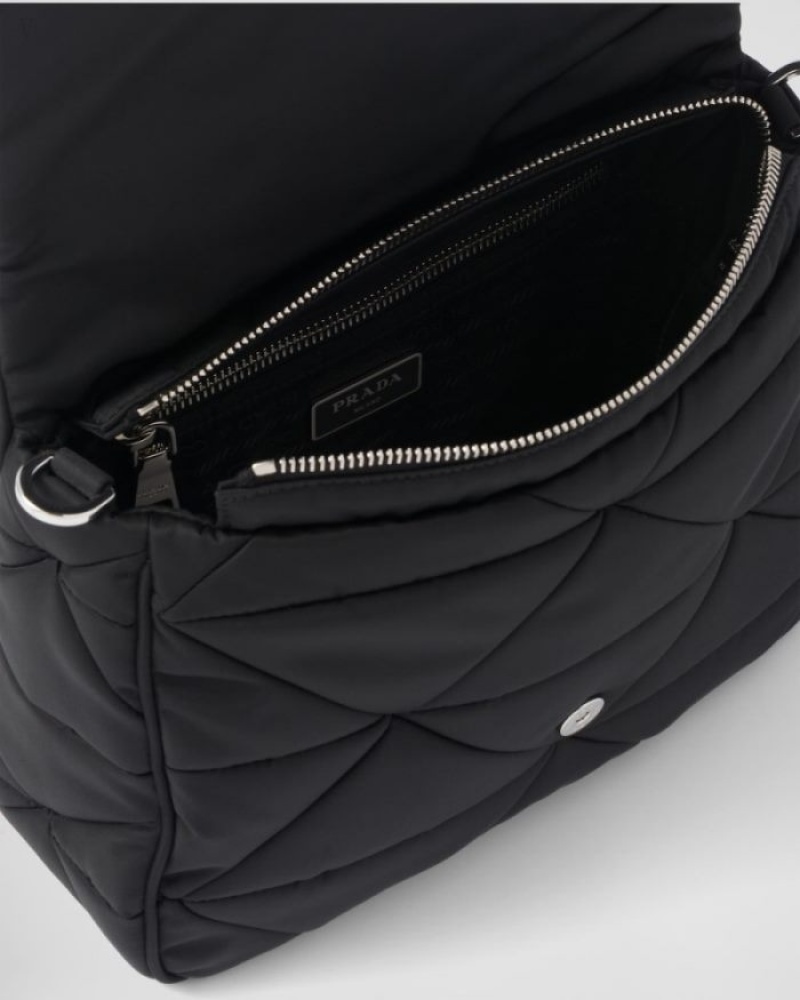Prada Acolchado Re-nylon Shoulder Bag Negros | KPVN4062