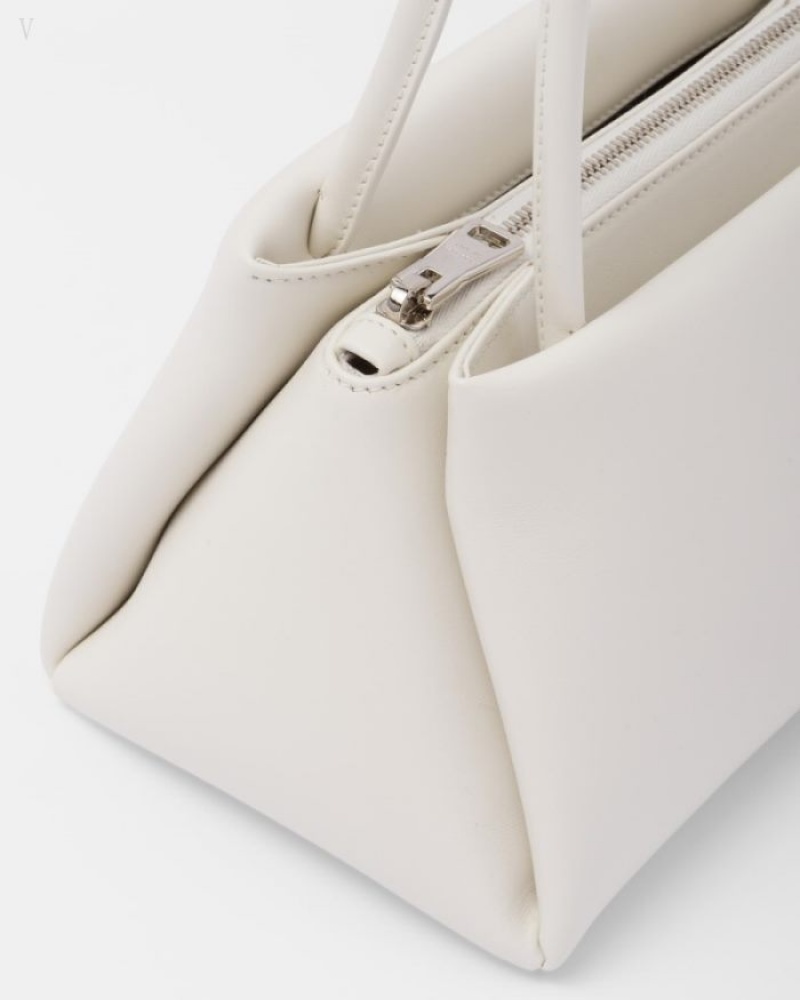 Prada Cuero Mini-bag Blancos | IASR0606