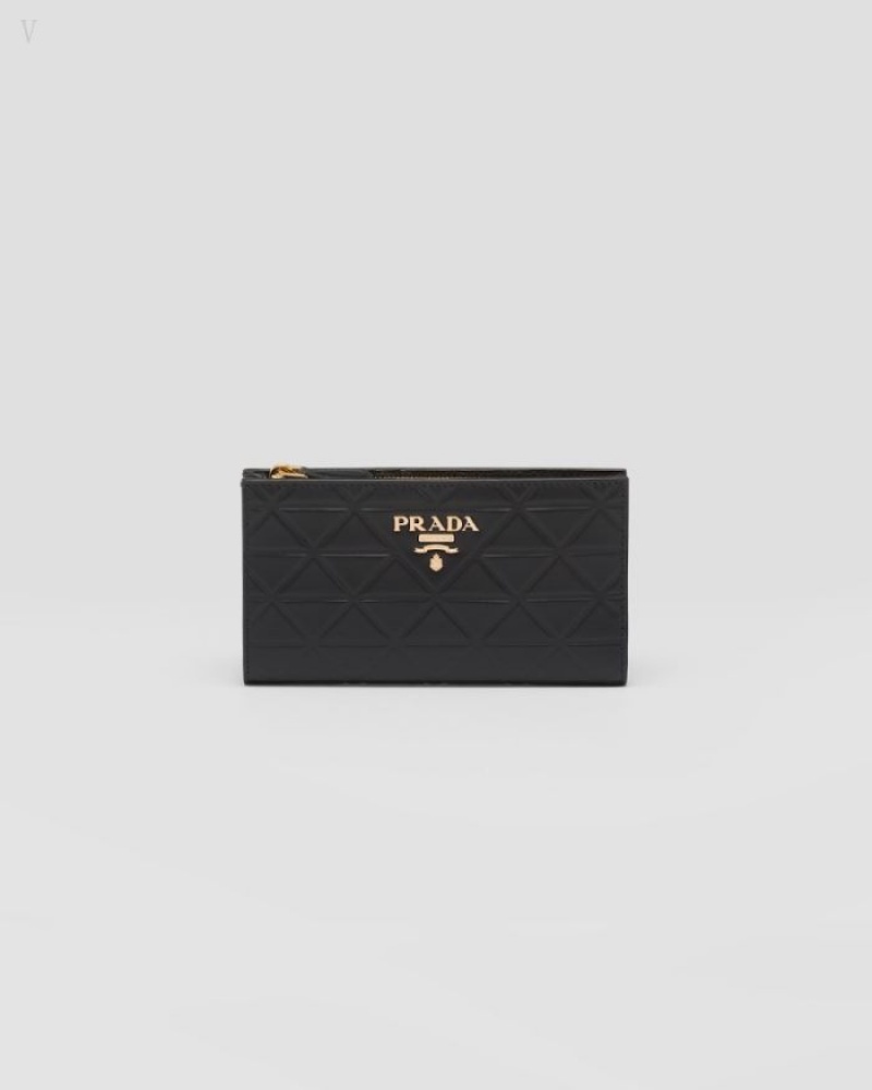 Prada Large Cuero Wallet Negros | LGWA6064