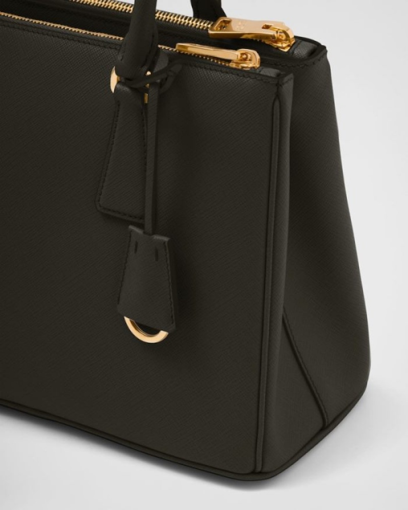 Prada Medium Galleria Saffiano Cuero Bag Negros | DRZA4036