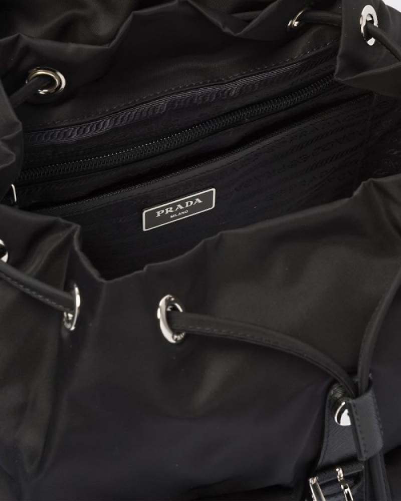 Prada Pouch Re-nylon Medium Backpack Negros | KIET8408
