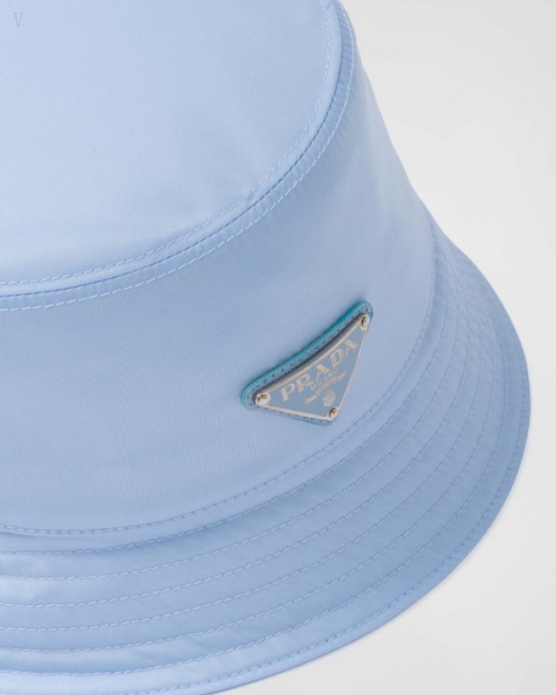 Prada Re-nylon Bucket Hat Azules Claro | YLNU6106
