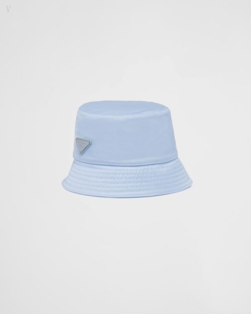 Prada Re-nylon Bucket Hat Azules Claro | YLNU6106
