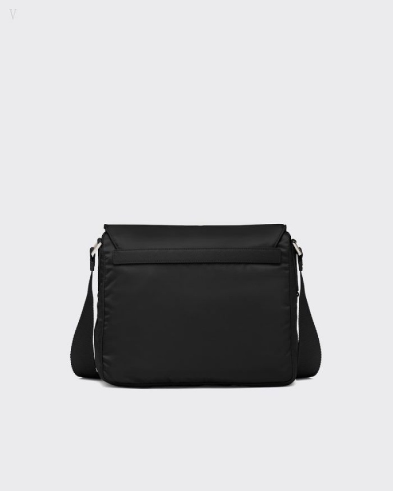 Prada Re-nylon Shoulder Bag Negros | KHAN2805