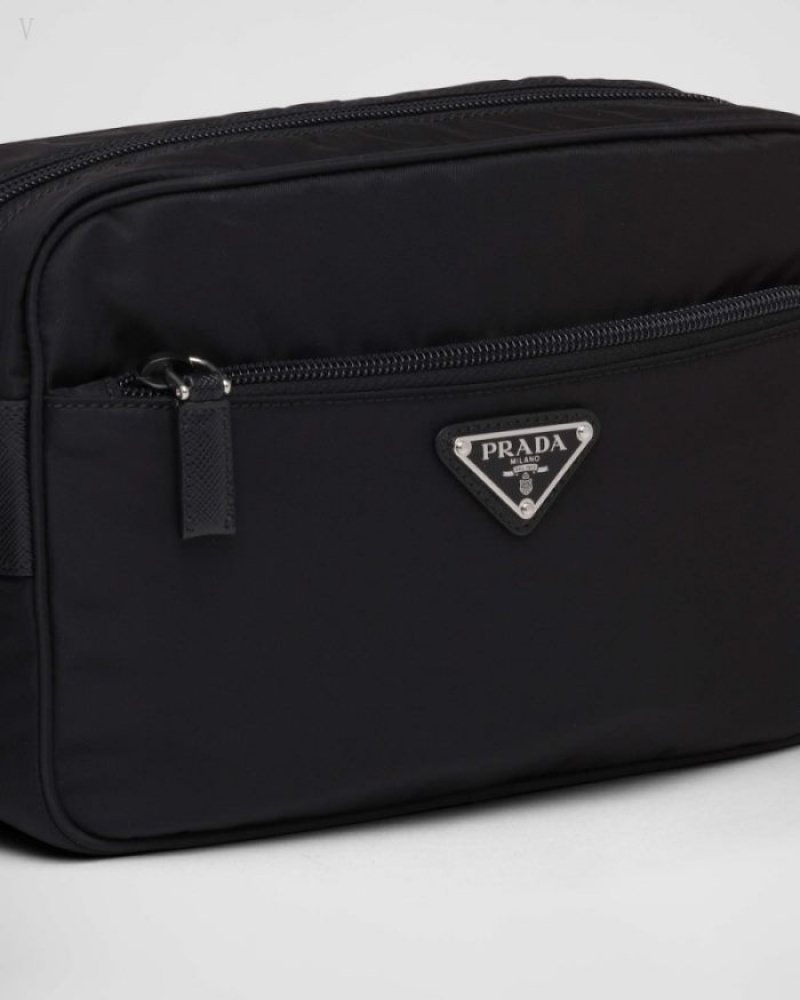 Prada Re-nylon Shoulder Bag Negros | UNJY8729