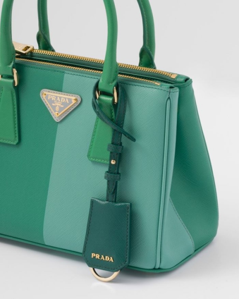 Prada Small Galleria Saffiano Special Edition Bag Turquesa Verdes | DGTZ0410