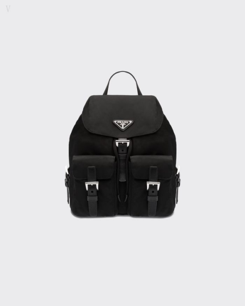 Prada Small Re-nylon Backpack Negros | IKLA8020