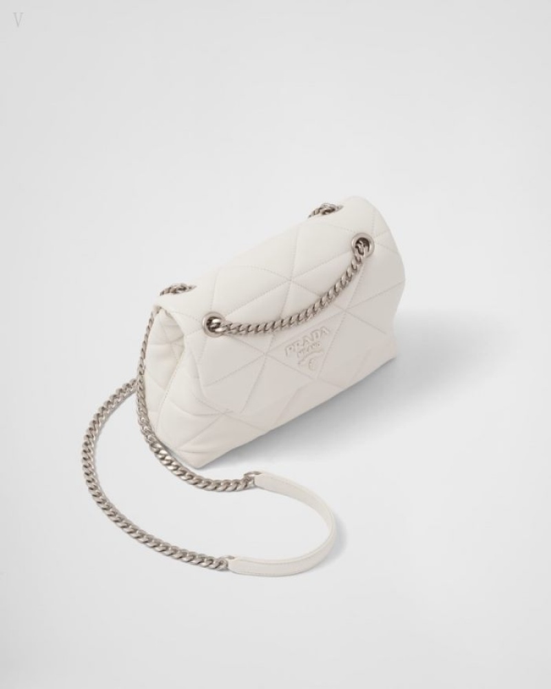 Prada Small Spectrum Nappa Cuero Bag Blancos | OGAG1090