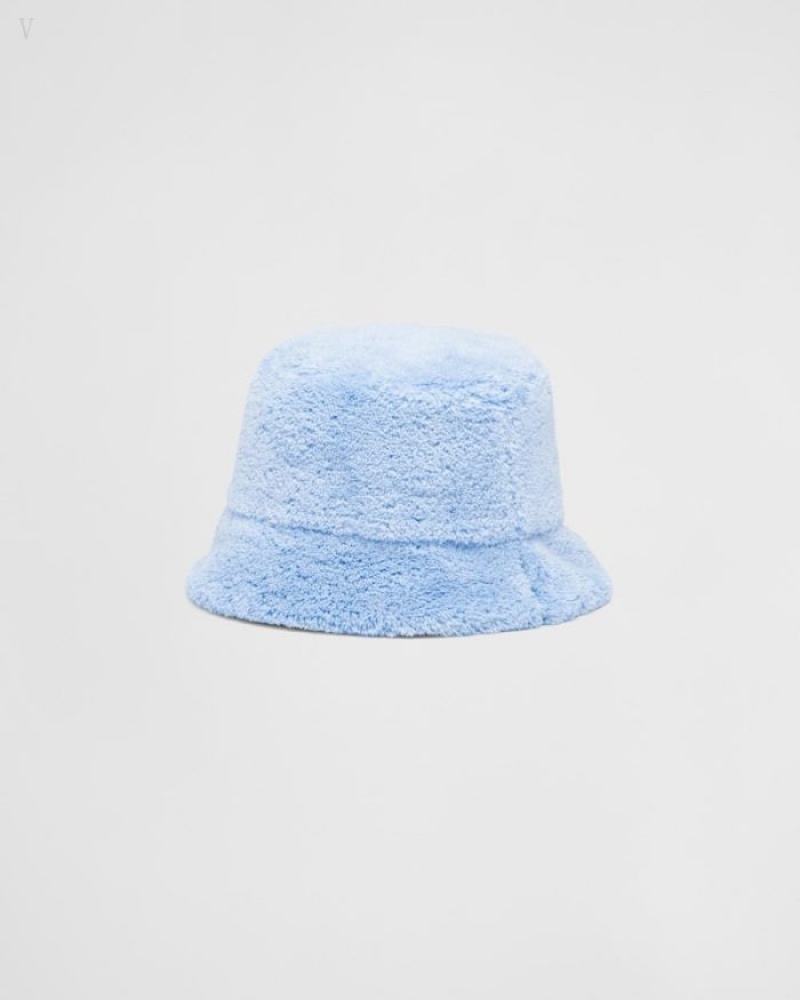 Prada Terrycloth Bucket Hat Negros | DHTP2559